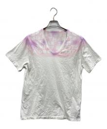 Maison Margiela（メゾンマルジェラ）の古着「エイズTシャツ」｜ホワイト×ピンク