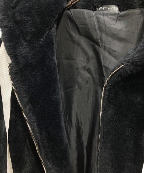 TRAVAS（トラバス）TRAVAS (トラバス) バックロゴファーパーカー ブラック サイズ:Freeの古着・服飾アイテム