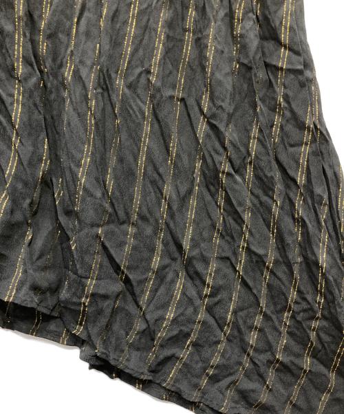 ne quittez pas（ヌキテパ）ne quittez pas (ヌキテパ) レーヨンクレープルレックスドレス ブラック サイズ:不明の古着・服飾アイテム