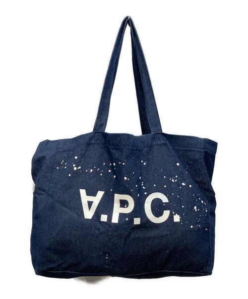 A.P.C.（アーペーセー）A.P.C. (アーペーセー) デニムトートバッグ インディゴの古着・服飾アイテム