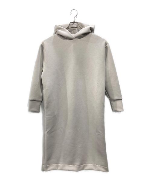icB（アイシービー）icB (アイシービー) 洗えるソフトダンボール フーディワンピース グレー サイズ:LLの古着・服飾アイテム