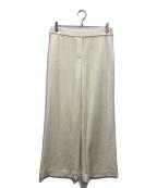 theoryセオリー）の古着「ウールワイドパンツ」｜アイボリー