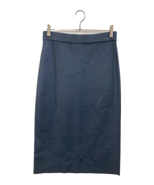23区（ニジュウサンク）23区 (ニジュウサンク) 洗えるヴィスコースストレッチ タイトスカート ネイビー サイズ:44(13G)の古着・服飾アイテム