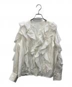 Apuweiser-richeアプワイザーリッシェ）の古着「フリルブラウス」｜ホワイト