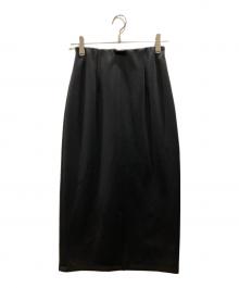 NOLLEY'S sophi（ノーリーズソフィー）の古着「ウォッシャブルダンボール前後2WAYタイトスカート」｜ブラック