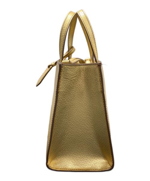 Kate Spade（ケイトスペード）Kate Spade (ケイトスペード) 2WAYショルダーバッグ ゴールドの古着・服飾アイテム