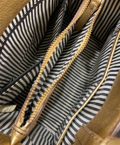 Kate Spade（ケイトスペード）Kate Spade (ケイトスペード) 2WAYショルダーバッグ ゴールドの古着・服飾アイテム