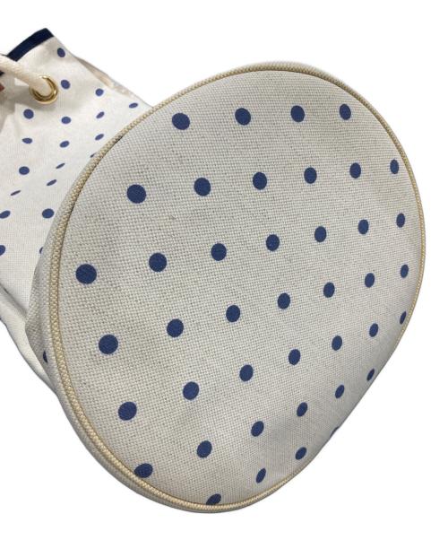 L/UNIFORM（リュニフォーム）L/UNIFORM (リュニフォーム) ダッフルバッグ アイボリー×ブルーの古着・服飾アイテム