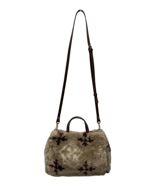 russet（ラシット）russet (ラシット) 2WAYファーバッグ ブラウンの古着・服飾アイテム