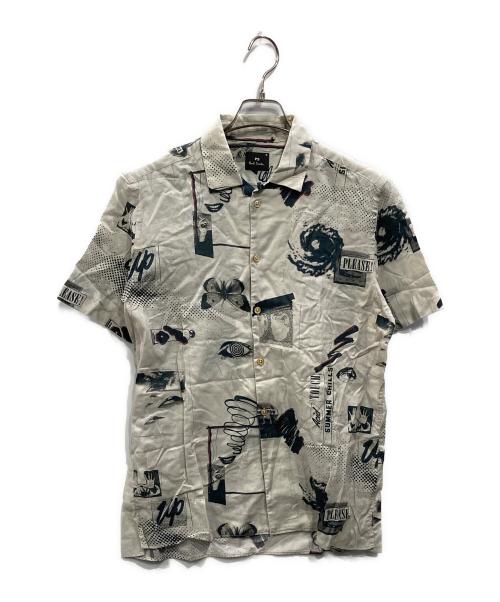 PAUL SMITH（ポールスミス）Paul Smith (ポールスミス) 半袖シャツ グレー サイズ:Ｍの古着・服飾アイテム