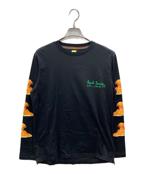 PAUL SMITH（ポールスミス）Paul Smith (ポールスミス) L/Sカットソー ブラック サイズ:Lの古着・服飾アイテム