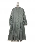 kurashi&trips publishingクラシアンドトリップス パブリッシング）の古着「サイドギャザーの2WAY（ツーウェイ）ワンピース」｜グリーン