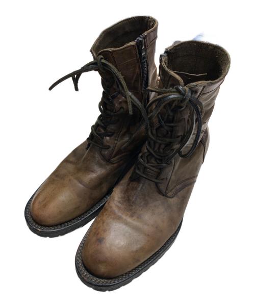 ISAMU KATAYAMA BACKLASH（イサムカタヤマ・バックラッシュ）ISAMU KATAYAMA BACKLASH (イサムカタヤマ・バックラッシュ) レースアップブーツ ブラウン サイズ:記載なしの古着・服飾アイテム