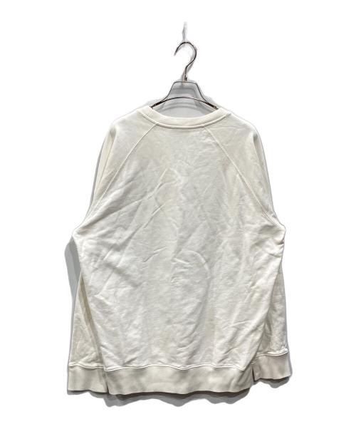 maison kitsune（メゾンキツネ）MAISON KITSUNE (メゾンキツネ) フォックスヘッド パッチ クラシック トレーナー ホワイト サイズ:XLの古着・服飾アイテム