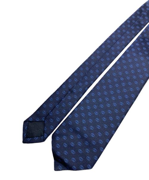 GUCCI（グッチ）GUCCI (グッチ) GG柄ネクタイ ネイビー サイズ:149の古着・服飾アイテム