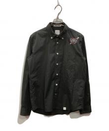 BEDWIN &THE HEARTBREAKERS（ベドウィンアンドザ ハートブレイカーズ）の古着「刺繍シャツ」｜ブラック