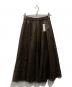 NOLLEY'S（ノーリース）の古着「シアーチンツタックスカート」｜ブラウン