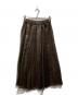 NOLLEY'S (ノーリース) シアーチンツタックスカート ブラウン サイズ:36 未使用品：4000円