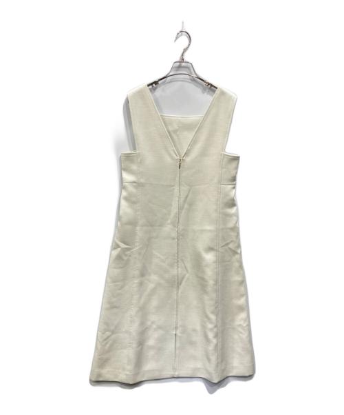 NOLLEY'S（ノーリーズ）NOLLEY'S (ノーリース) ウォッシャブル3WAYジレワンピース ベージュ サイズ:36 未使用品の古着・服飾アイテム