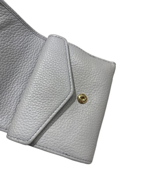 MIU MIU（ミュウミュウ）MIU MIU (ミュウミュウ) 3つ折り財布 グレーの古着・服飾アイテム