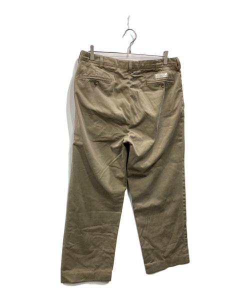 POLO RALPH LAUREN（ポロ・ラルフローレン）POLO RALPH LAUREN (ポロ・ラルフローレン) タックワイドパンツ カーキ サイズ:34/32の古着・服飾アイテム