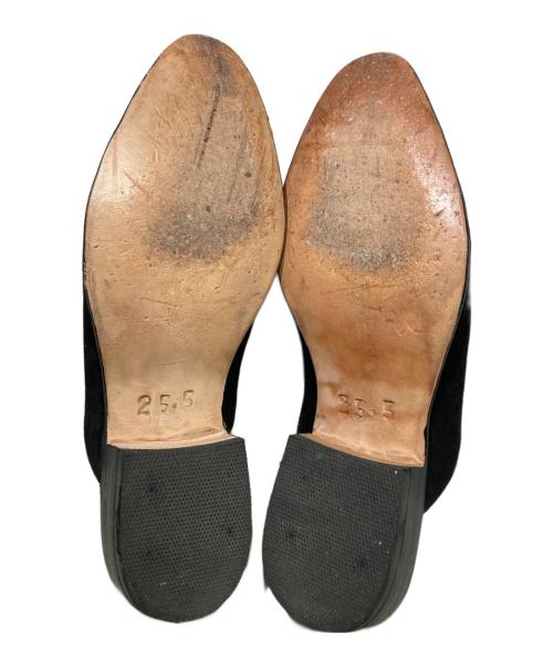 CHAMULA（チャムラ）CHAMULA (チャムラ) スウェードミュール ブラック サイズ:25.5cmの古着・服飾アイテム