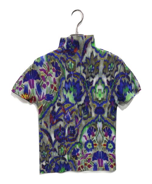me ISSEY MIYAKE（ミーイッセイ ミヤケ）me ISSEY MIYAKE (ミーイッセイ ミヤケ) プリーツブラウス マルチカラー サイズ:表記なしの古着・服飾アイテム