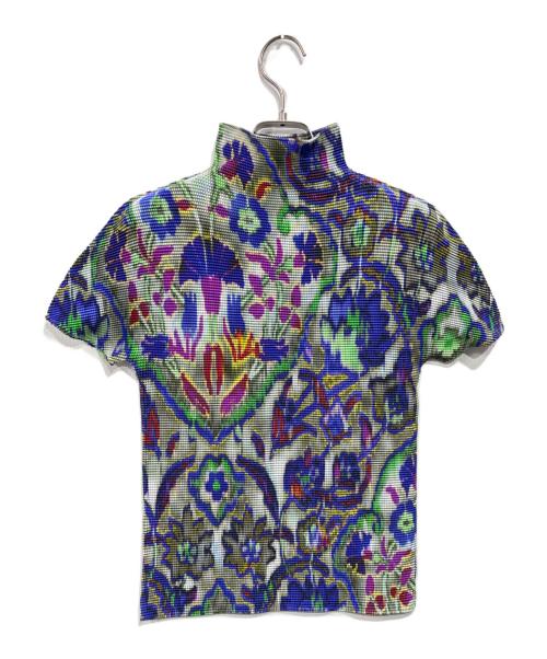 me ISSEY MIYAKE（ミーイッセイ ミヤケ）me ISSEY MIYAKE (ミーイッセイ ミヤケ) プリーツブラウス マルチカラー サイズ:表記なしの古着・服飾アイテム