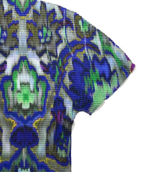 me ISSEY MIYAKE（ミーイッセイ ミヤケ）me ISSEY MIYAKE (ミーイッセイ ミヤケ) プリーツブラウス マルチカラー サイズ:表記なしの古着・服飾アイテム