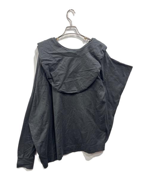 Vivienne Westwood RED LABEL（ヴィヴィアンウエストウッドレッドレーベル）Vivienne Westwood RED LABEL (ヴィヴィアンウエストウッドレッドレーベル) リボン付きカットソー パーカー ブラック サイズ:00の古着・服飾アイテム