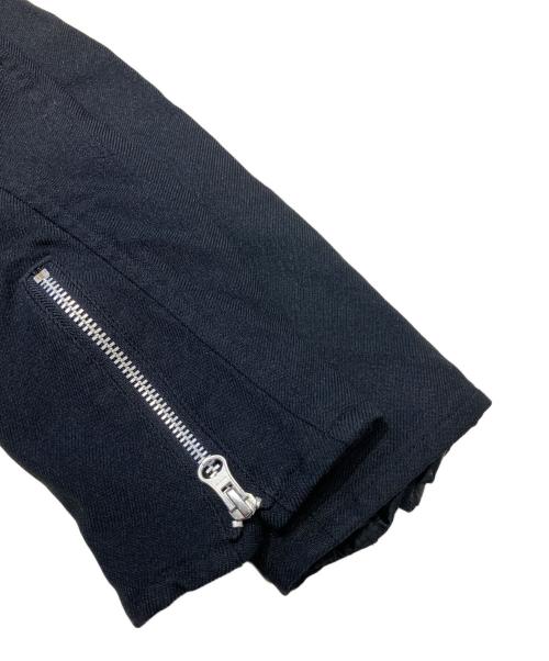 JUNYA WATANABE MAN（ジュンヤワタナベマン）JUNYA WATANABE MAN (ジュンヤワタナベマン) エステル製品染めライダースジャケット ブラック サイズ:Sの古着・服飾アイテム