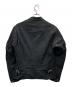 JUNYA WATANABE MAN (ジュンヤワタナベマン) エステル製品染めライダースジャケット ブラック サイズ:S：57000円