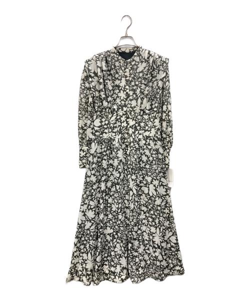 NATURAL BEAUTY BASIC（ナチュラルビューティーベーシック）NATURAL BEAUTY BASIC (ナチュラルビューティーベーシック) カメリアガーデンマキシワンピース ホワイト×ブラック サイズ:M 未使用品の古着・服飾アイテム