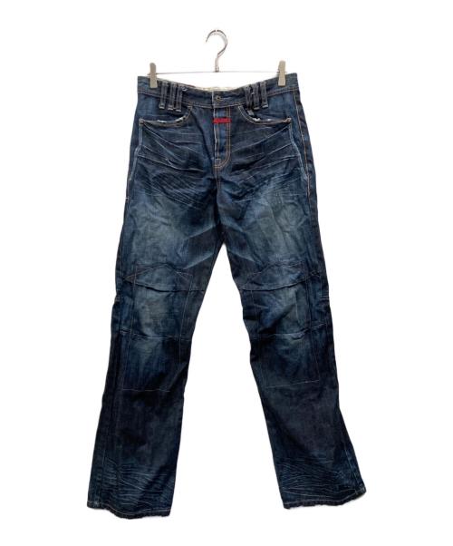 MARITHE+FRANCOIS GIRBAUD（マリテフランソワジルボー）MARITHE+FRANCOIS GIRBAUD (マリテフランソワジルボー) ダメージ加工デニムパンツ インディゴ サイズ:Mの古着・服飾アイテム