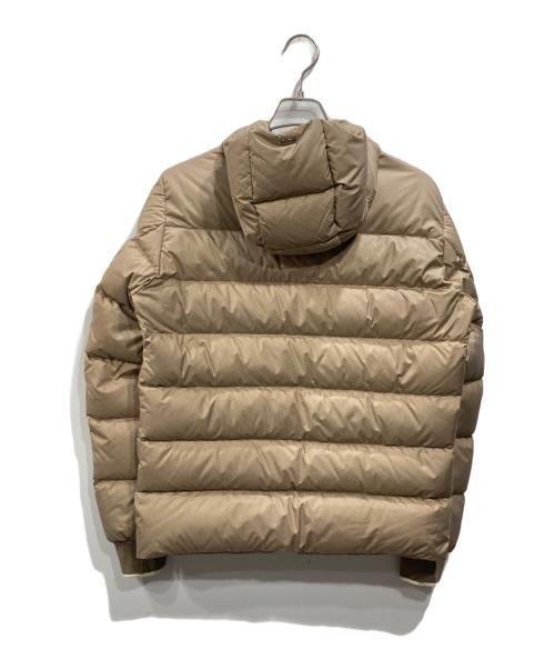 HERNO（ヘルノ）HERNO (ヘルノ) ウォーターレペレントメランジポリエステルダウンフーディーブルゾン ブラウン サイズ:46の古着・服飾アイテム