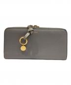 Chloeクロエ）の古着「ラウンドファスナーウォレット」｜グレー