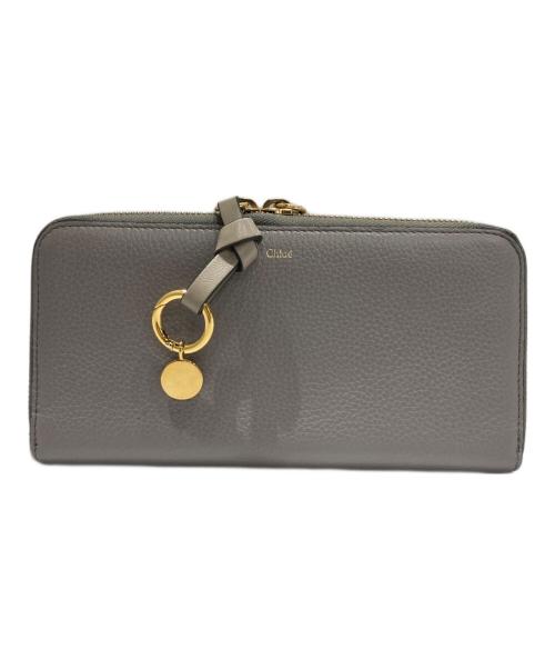Chloe（クロエ）Chloe (クロエ) ラウンドファスナーウォレット グレーの古着・服飾アイテム