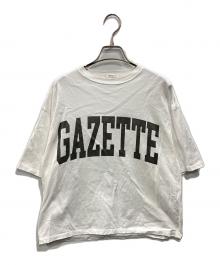 Whim Gazette（ウィムガゼット）の古着「ロゴTシャツ」｜ホワイト