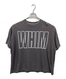 Whim Gazette（ウィムガゼット）の古着「リラックスロゴTシャツ」｜チャコールグレー