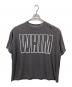 Whim Gazette（ウィムガゼット）の古着「リラックスロゴTシャツ」｜チャコールグレー