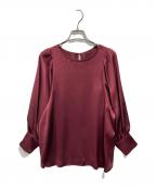 ANAYIアナイ）の古着「サテンブラウス」｜ボルドー