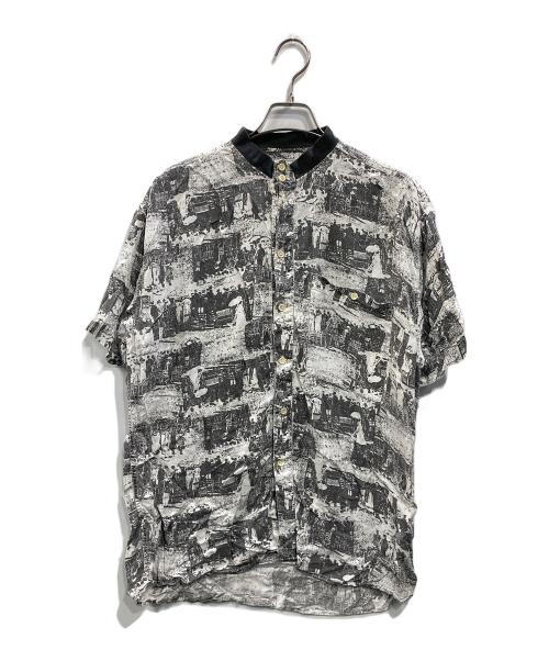 lerros shirts（レロス シャツ）lerros shirts (レロス シャツ) 半袖シャツ グレー サイズ:Lの古着・服飾アイテム