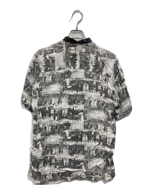 lerros shirts（レロス シャツ）lerros shirts (レロス シャツ) 半袖シャツ グレー サイズ:Lの古着・服飾アイテム