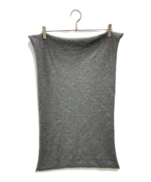 ASAUCE MELER（アソースメレ）ASAUCE MELER (アソースメレ) カシミヤストール グレーの古着・服飾アイテム