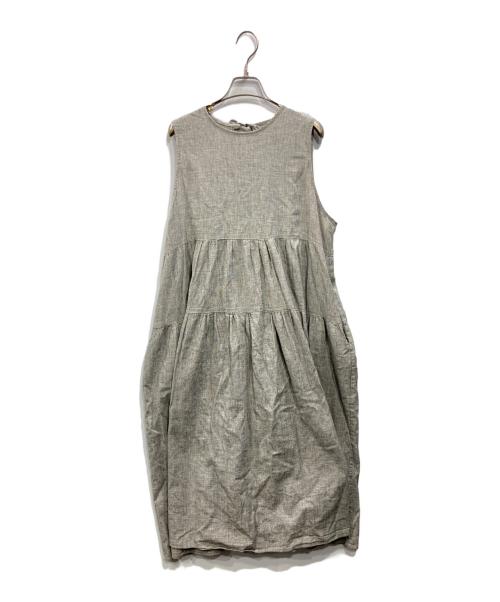 オオカミとフクロウ（オオカミトフクロウ）オオカミとフクロウ (オオカミトフクロウ) フクロウと小さい花びらのティール“ノースリーブ” グレー サイズ:表記なしの古着・服飾アイテム