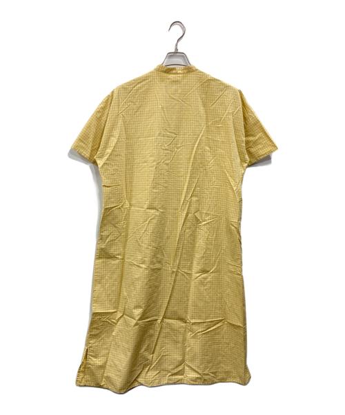 休日と詩（キュウジツトウタ）休日と詩 (キュウジツトウタ) チェックシャツワンピース イエロー サイズ:Freeの古着・服飾アイテム