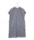 休日と詩キュウジツトウタ）の古着「シャツワンピース」｜ネイビー