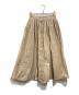 オオカミとフクロウ（オオカミトフクロウ）の古着「フロントボタンスカート」｜ベージュ