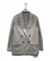 PLST（プラステ）の古着「リネンブレンドダブルジャケット」｜グレー