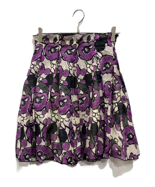 VIVIENNE TAM（ヴィヴィアンタム）VIVIENNE TAM (ヴィヴィアンタム) 花柄スカート パープルの古着・服飾アイテム